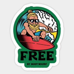 FREE BY BODY'SURF Sticker